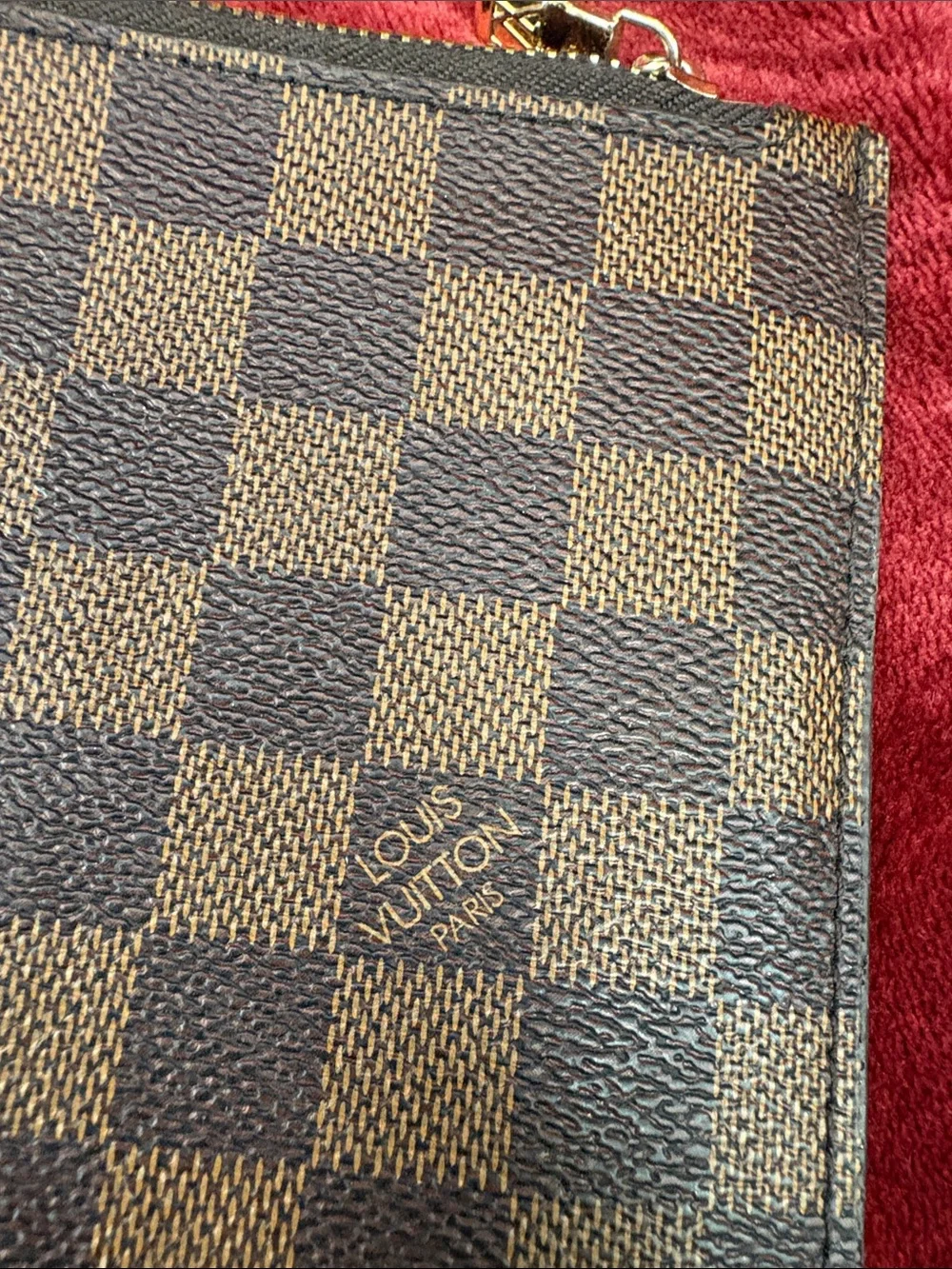 Louis Vuitton Brown Checkered Wristlet Pouch - Picture 9 of 9